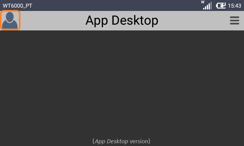 Login App Icon in App Desktop Landscape