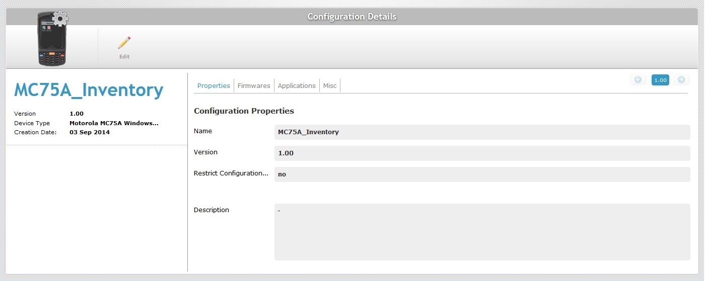 Site Configurations det0