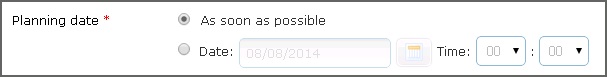 Planning Date Option1