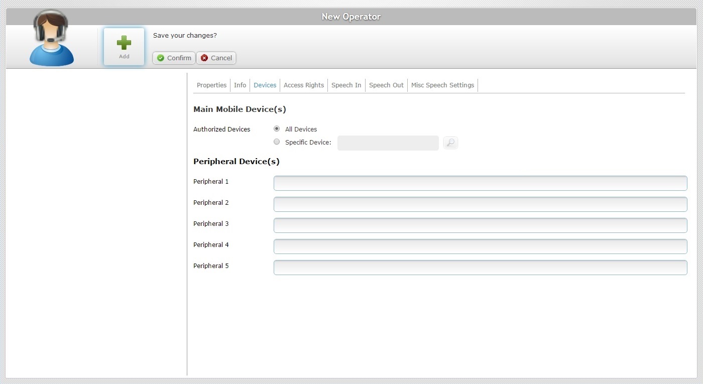 SM Copy New Operator Page Devices Tab