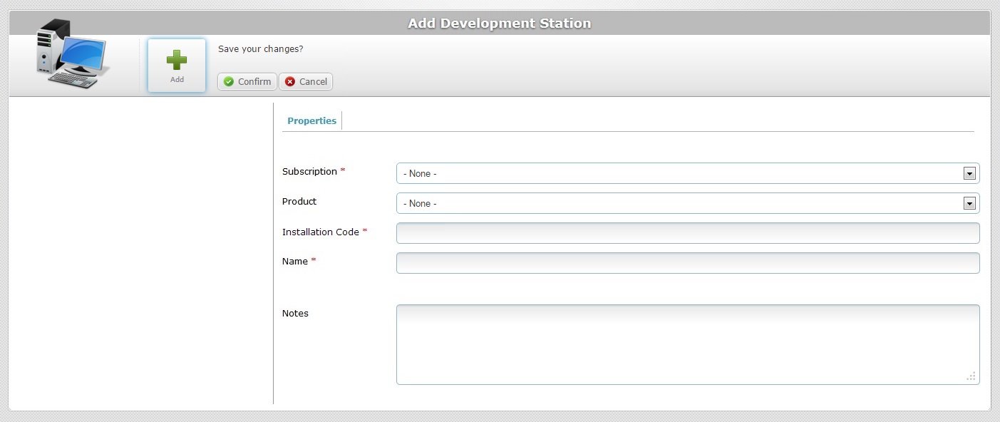 Add Development Station Page Edit
