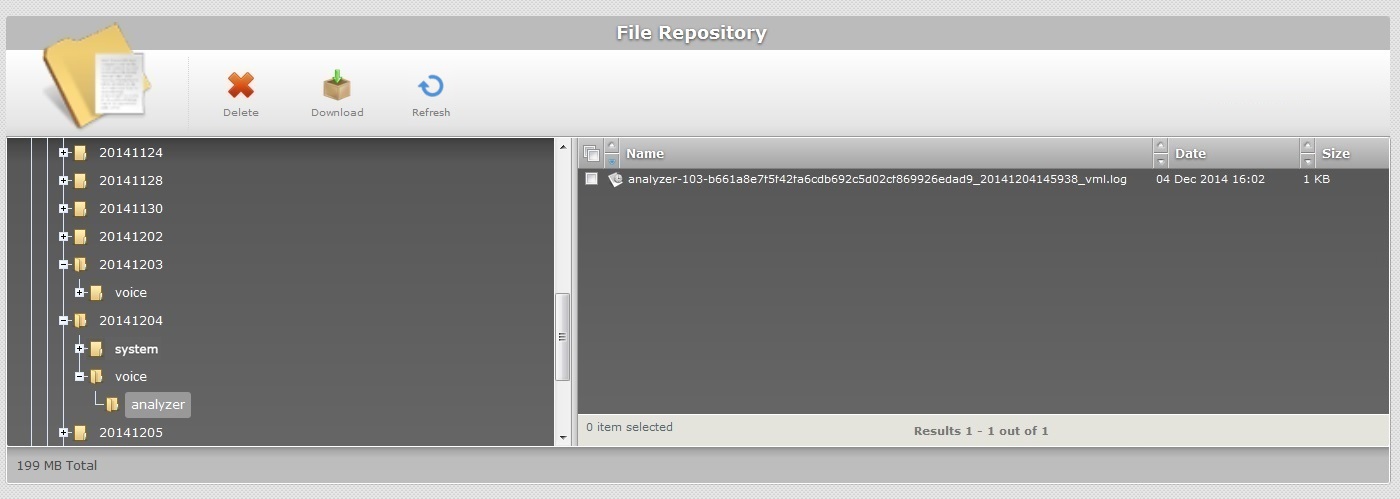 MP File Repository Logs