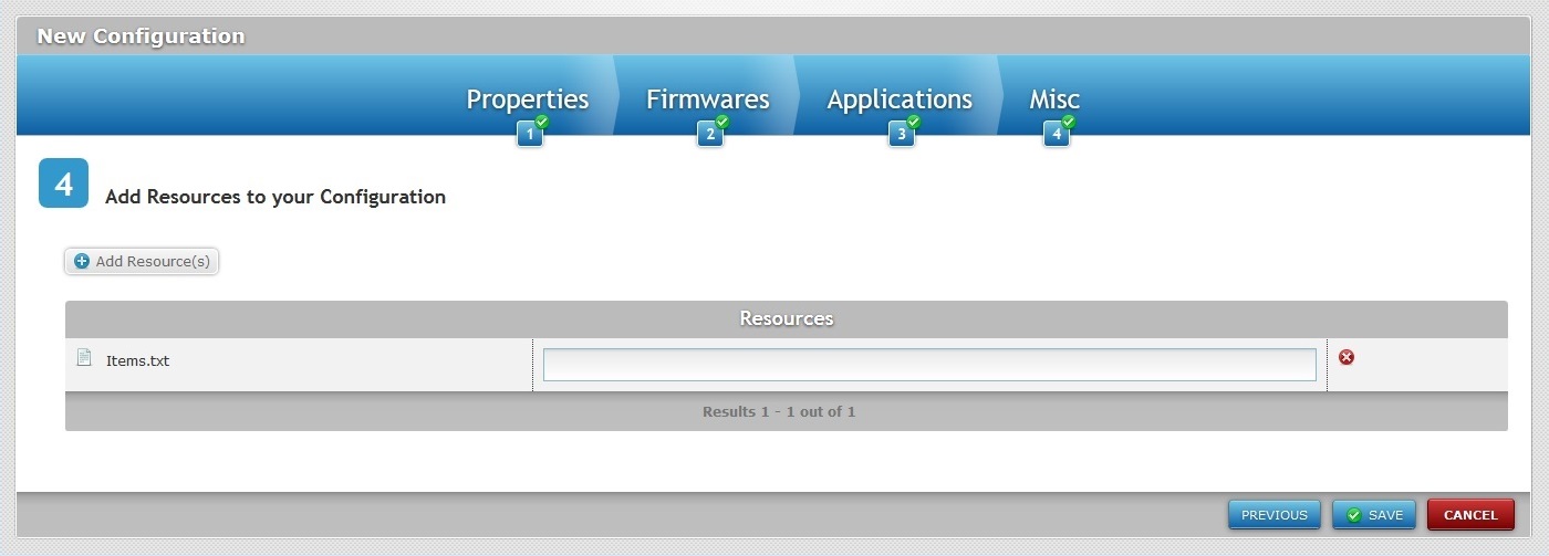 New Configuration Step 4 Result