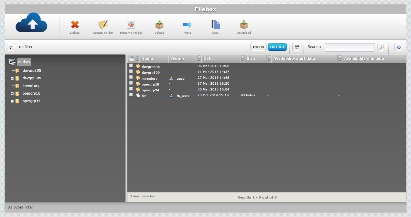 Filebox OutboxB