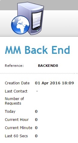 Back End Details Page Left Information