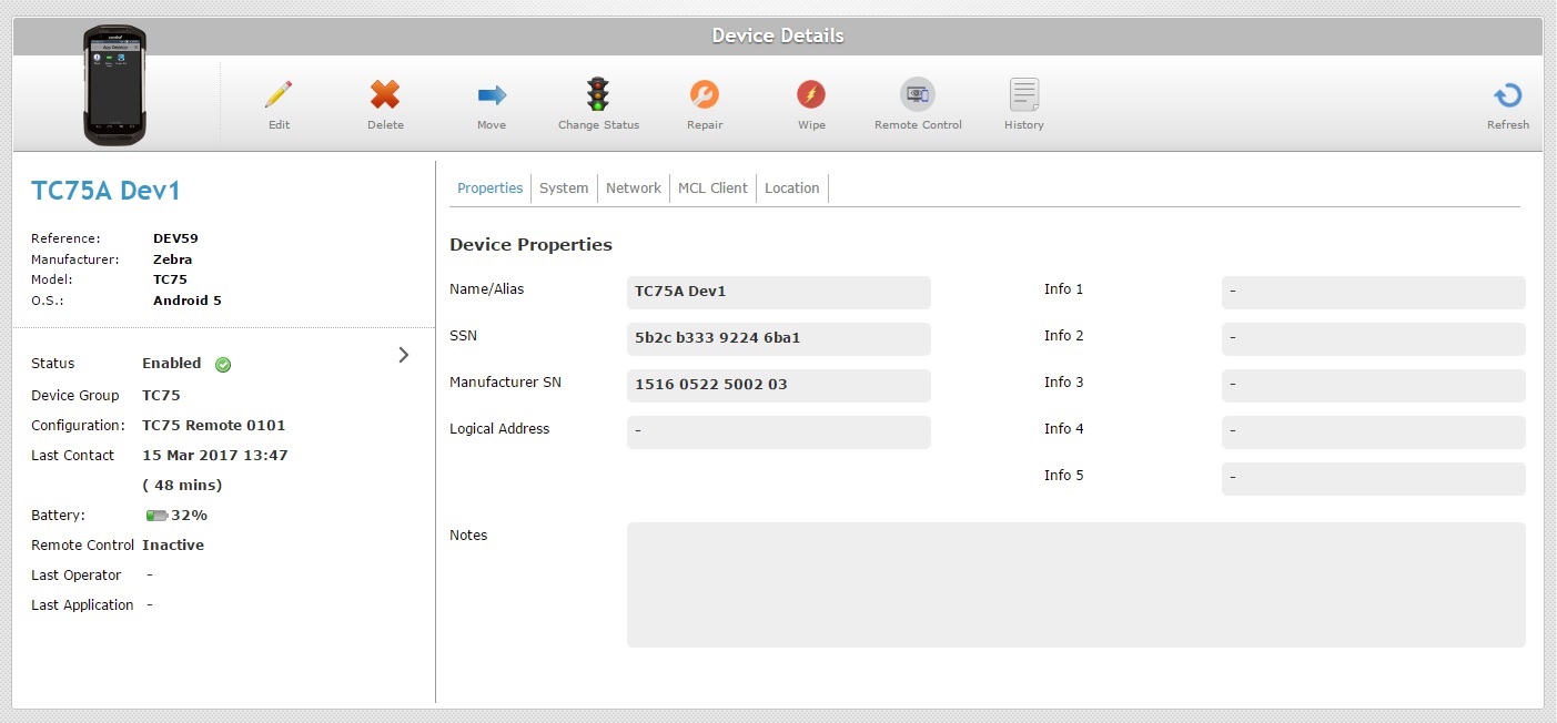 Device Details Remote Screen1