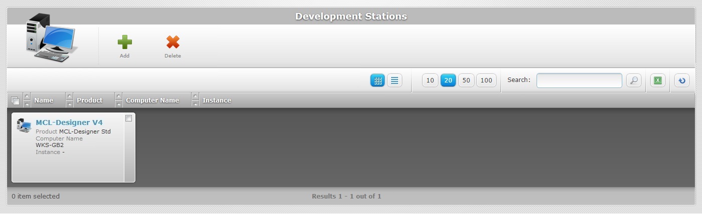 Development Stations Page