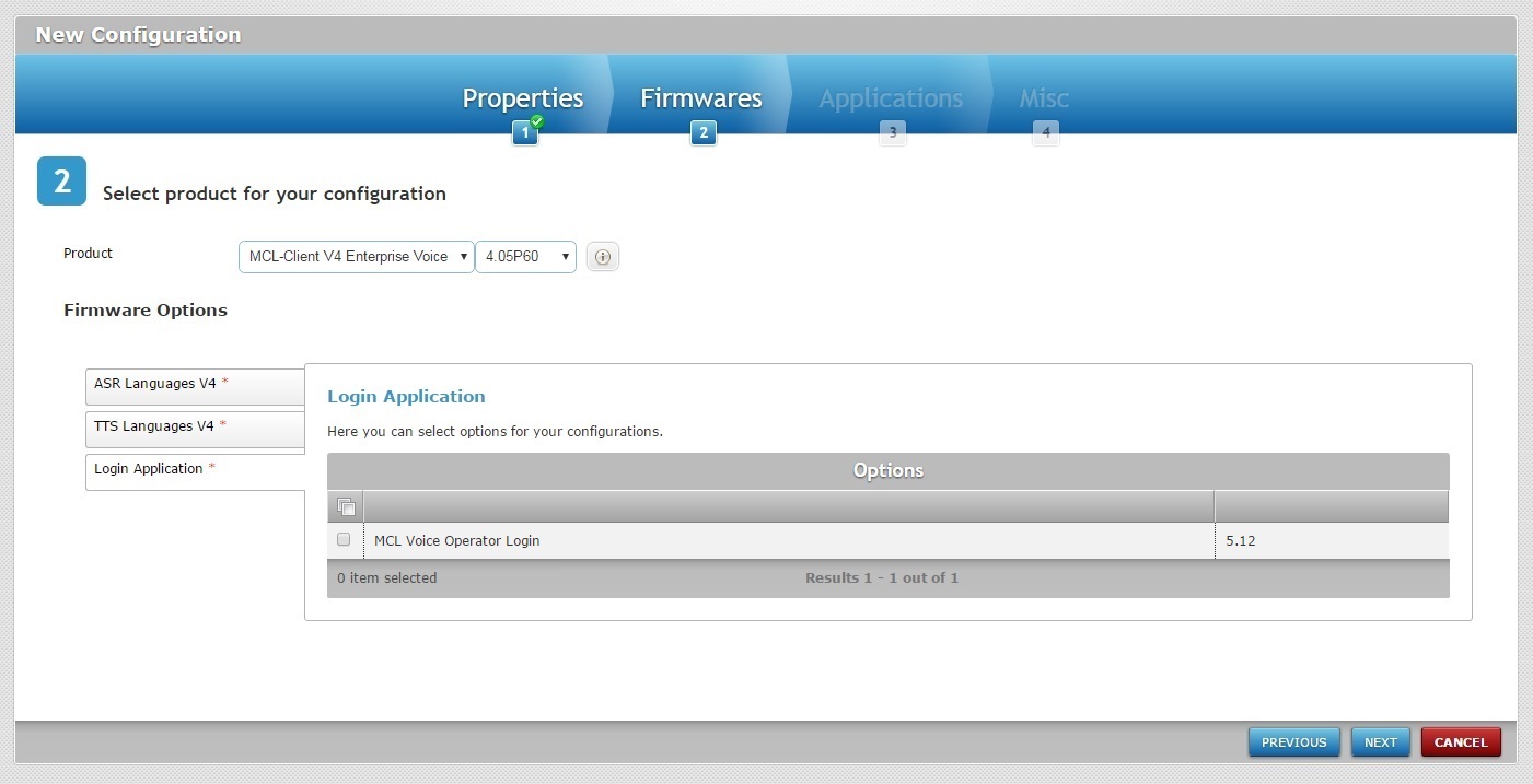 Operator Login App Config