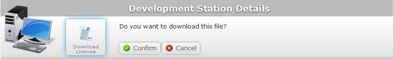 Download License Confirmation