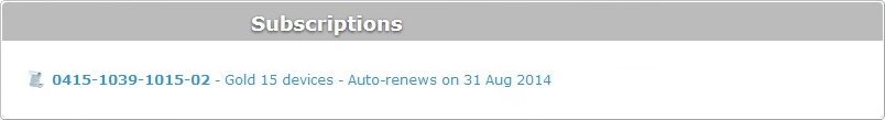 Admin Dashboard Subscriptions