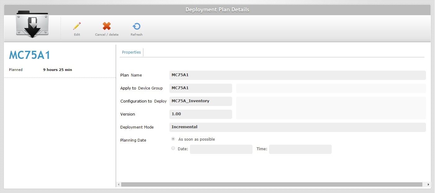 Deployment Plan Details Planned Dep 2