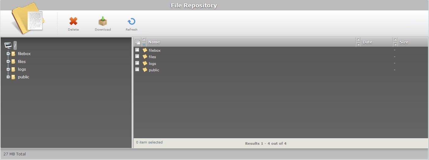 File Repository Page