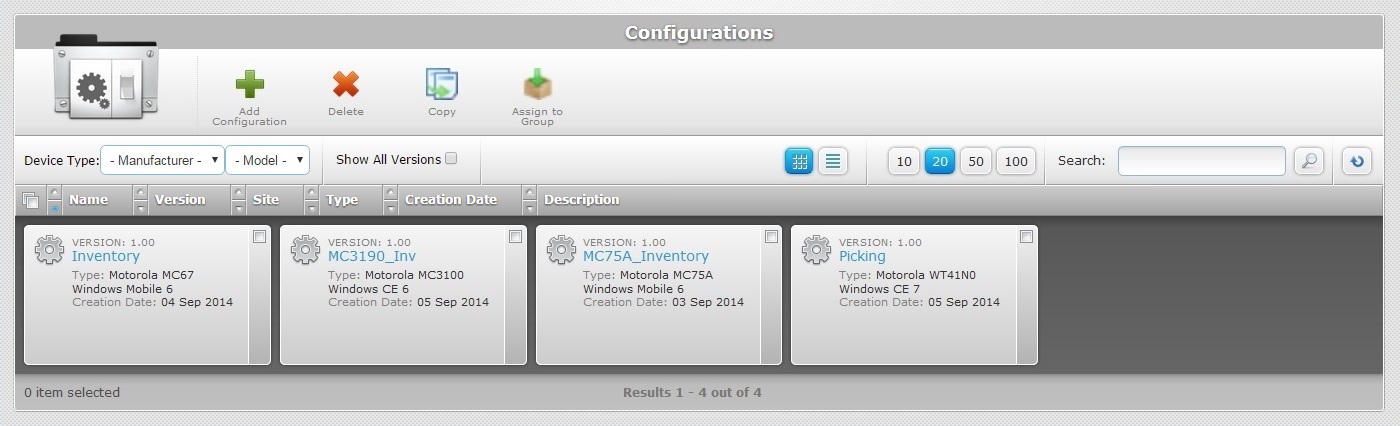 Site Configurations0B