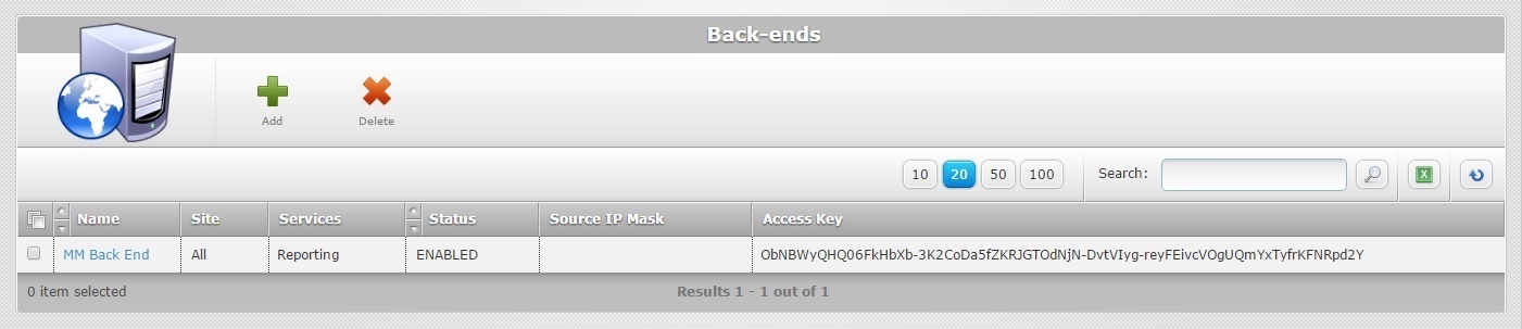 Back Ends Page