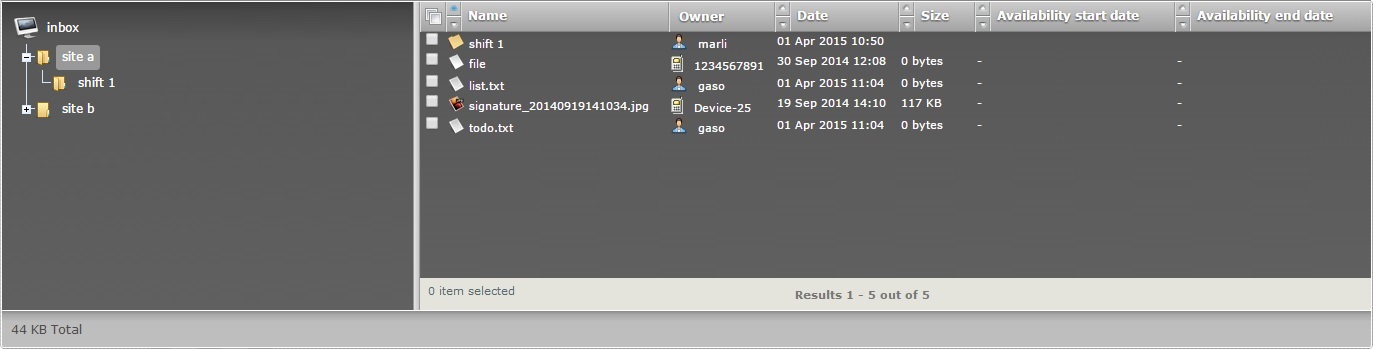 Filebox Create Folder Example1