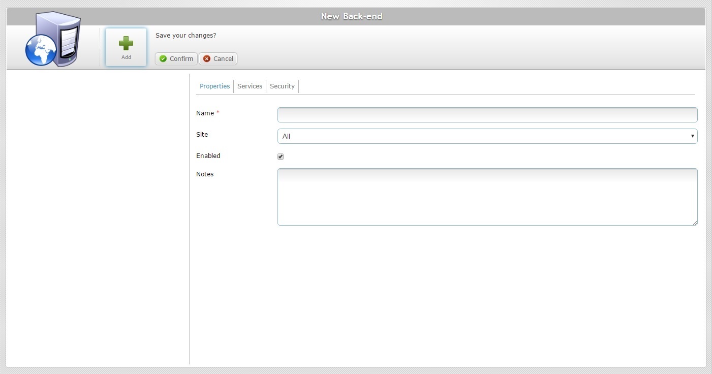 Back End NEW Prop Tab