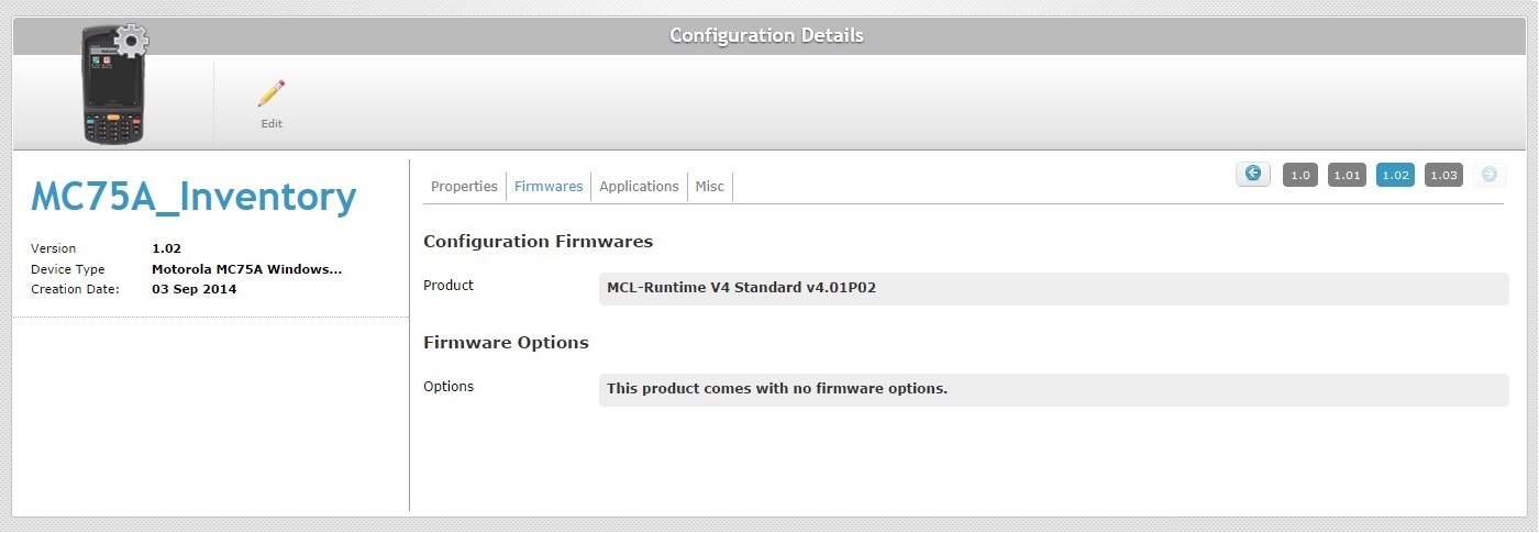 Site Configurations det1