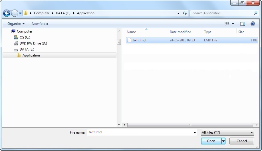 Load Accent file