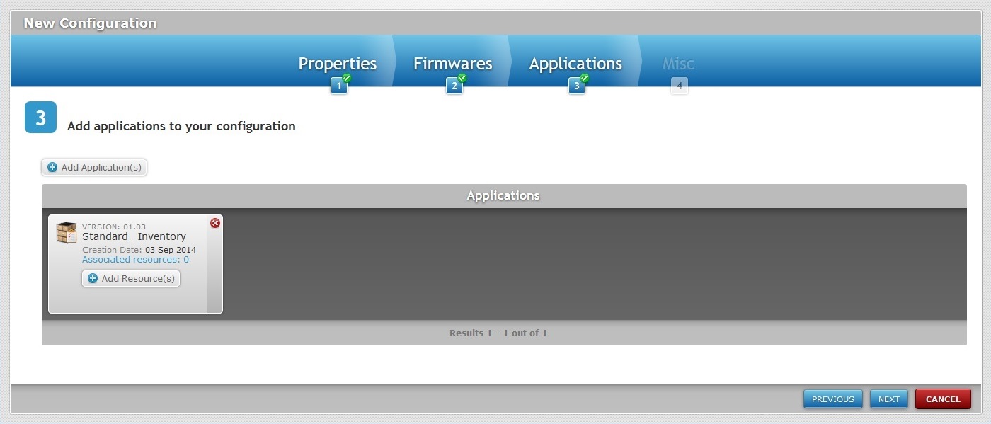 New Configuration Step 3 Result