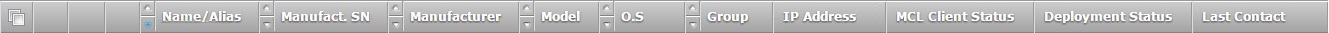 Devices Page Bar