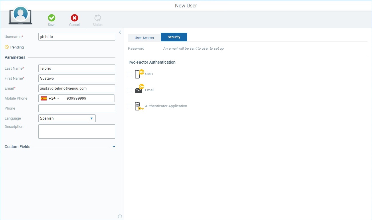 New User Security Tab_Account