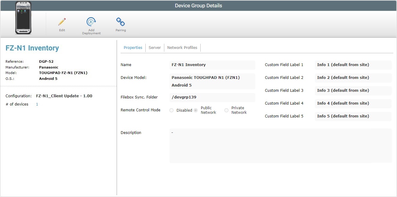 Device Group Details Page0