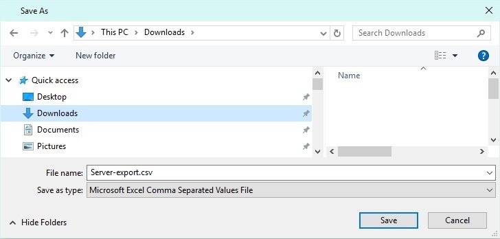 Servers Export0