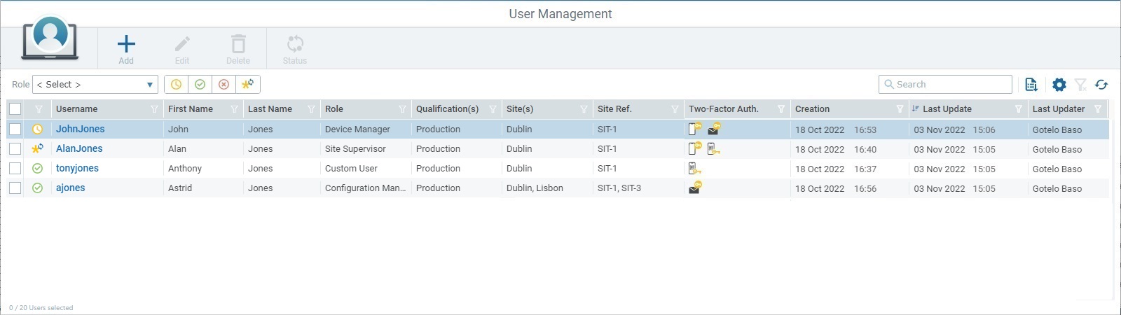 User Management Page_Site