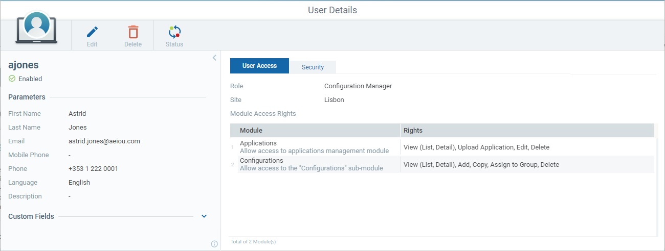 User Details Page_SD