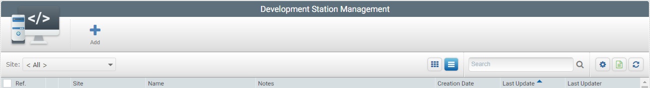 Account Dev Stations Navigation