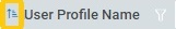 Column Header select user profile_Ordering