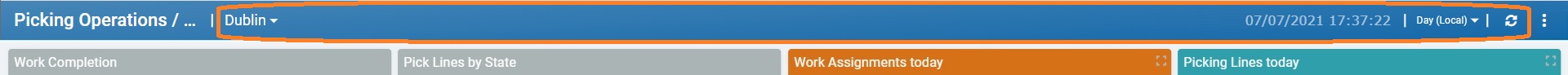Dashboard in Live Mode1_Header Options