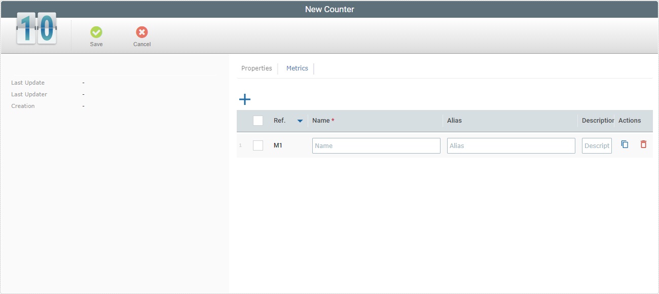 New Counter_Page_Metrics Tab Empty