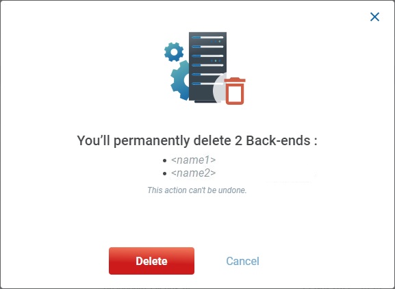 Delete Back-ends_Confirm Window