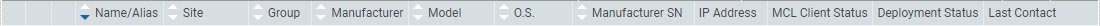 Account Devices Page Bar