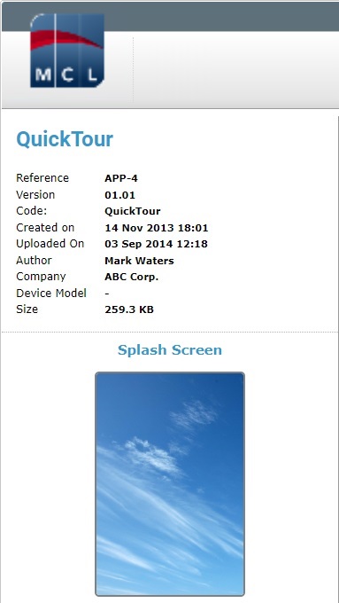 App Details left