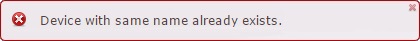Device moving error