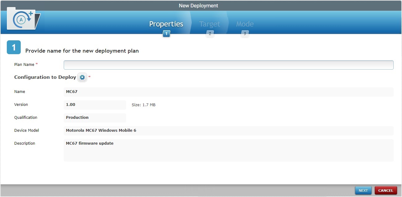 Assign to Group New Deployment Plan Page_Site