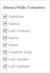 Show_Hide Columns list Dev Stations_Site