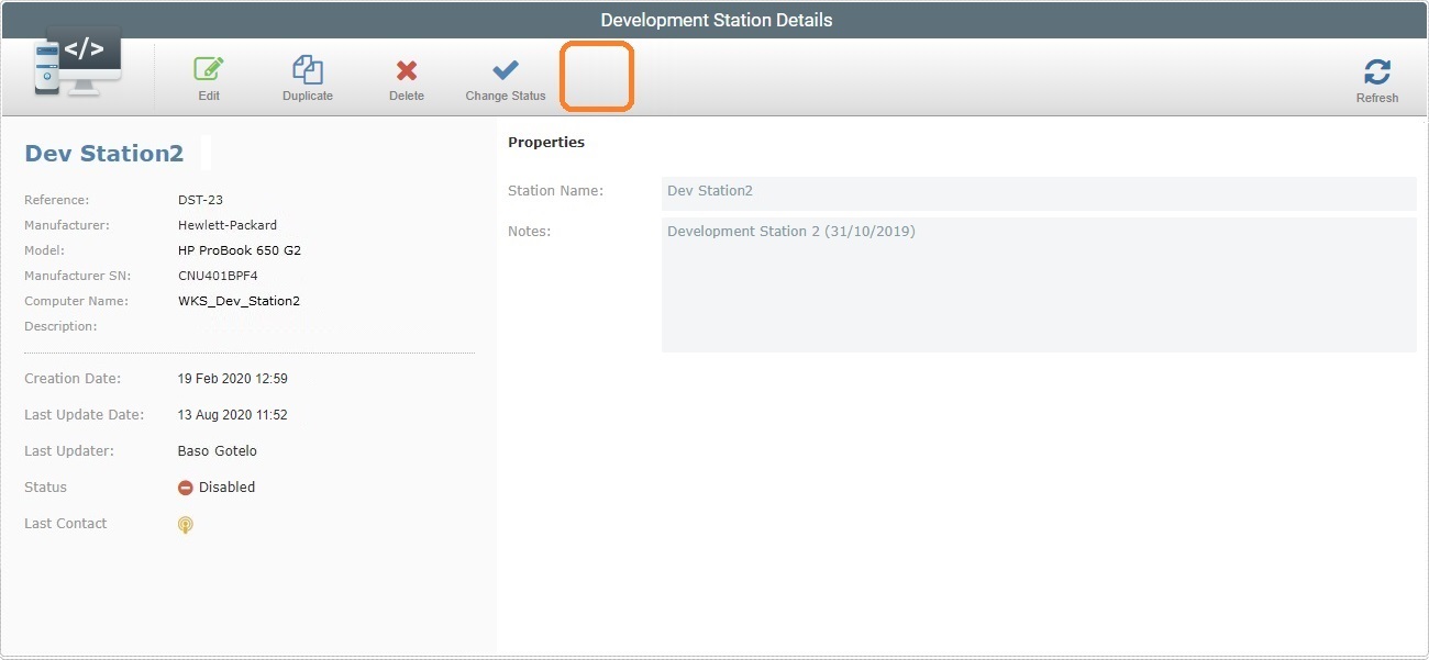 Site Dev Station Change Status Confirmation1