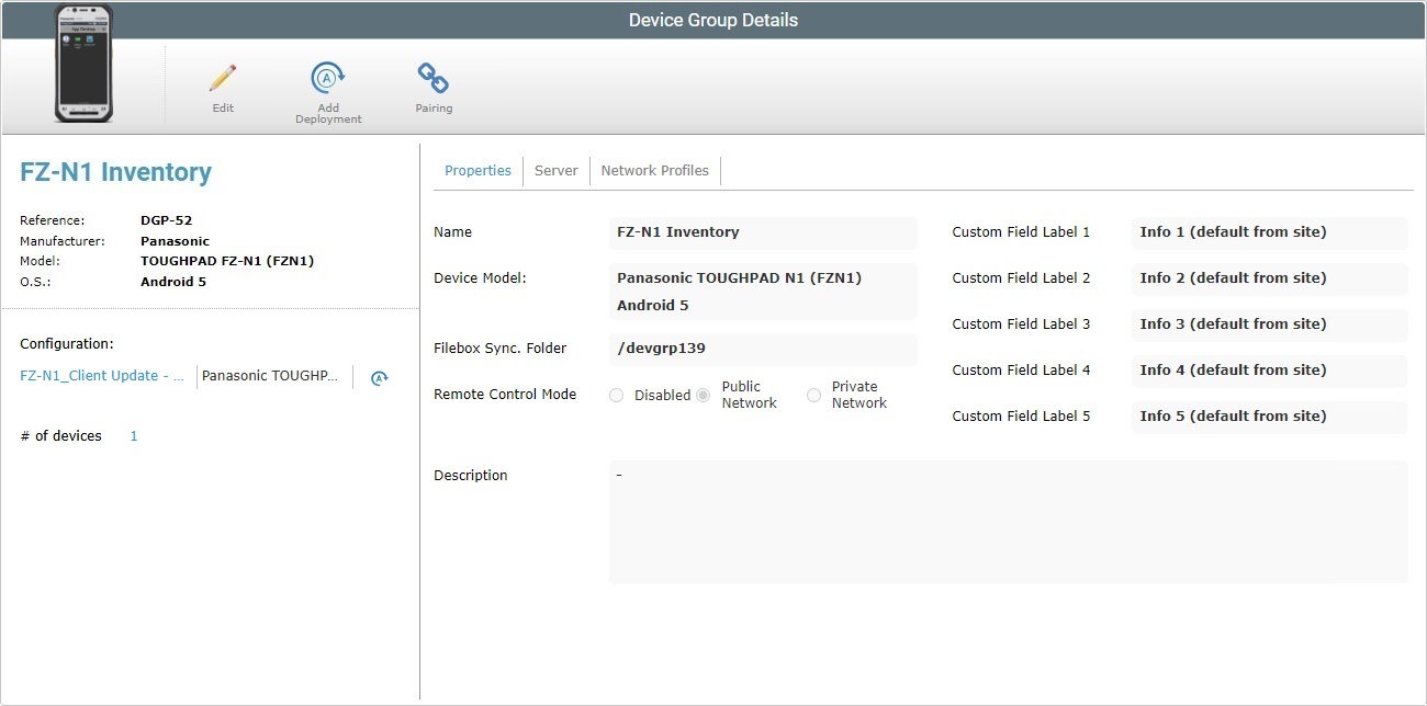 Device Group Details Page0