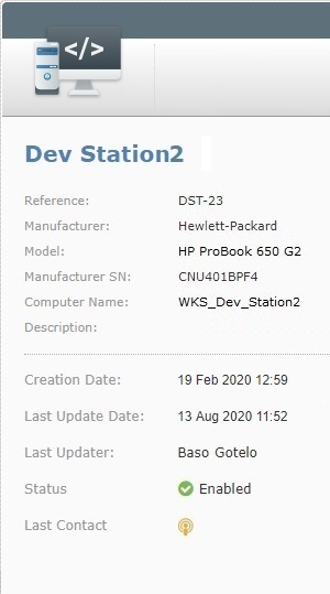 Site Dev Station Left Info