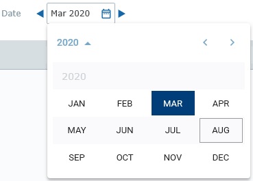 Inspect Data_Calendar window