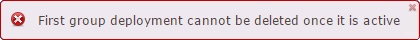 Site Deployments delete error1