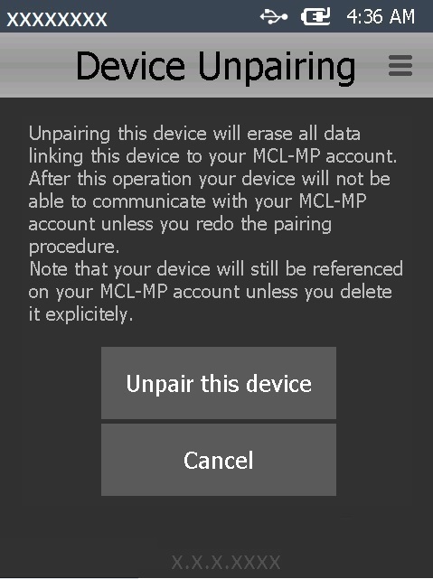 Unpairing WM 3