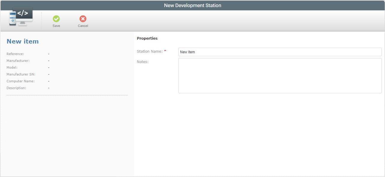 Site Add Development Station Page Edit