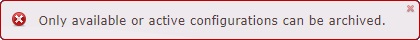 Site Configurations arch error