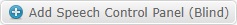 Add Speech Control Panel button