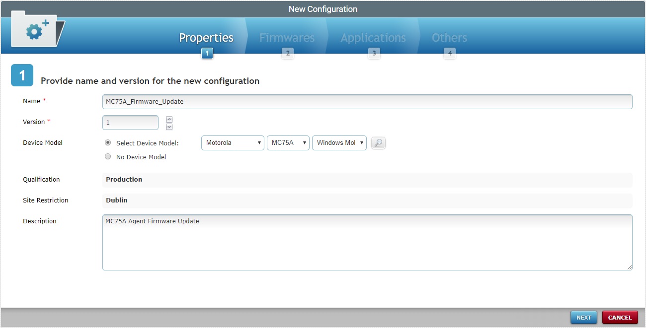 Site Config Example 1a