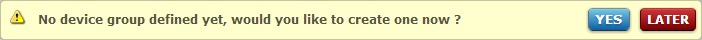 Message Site without device group